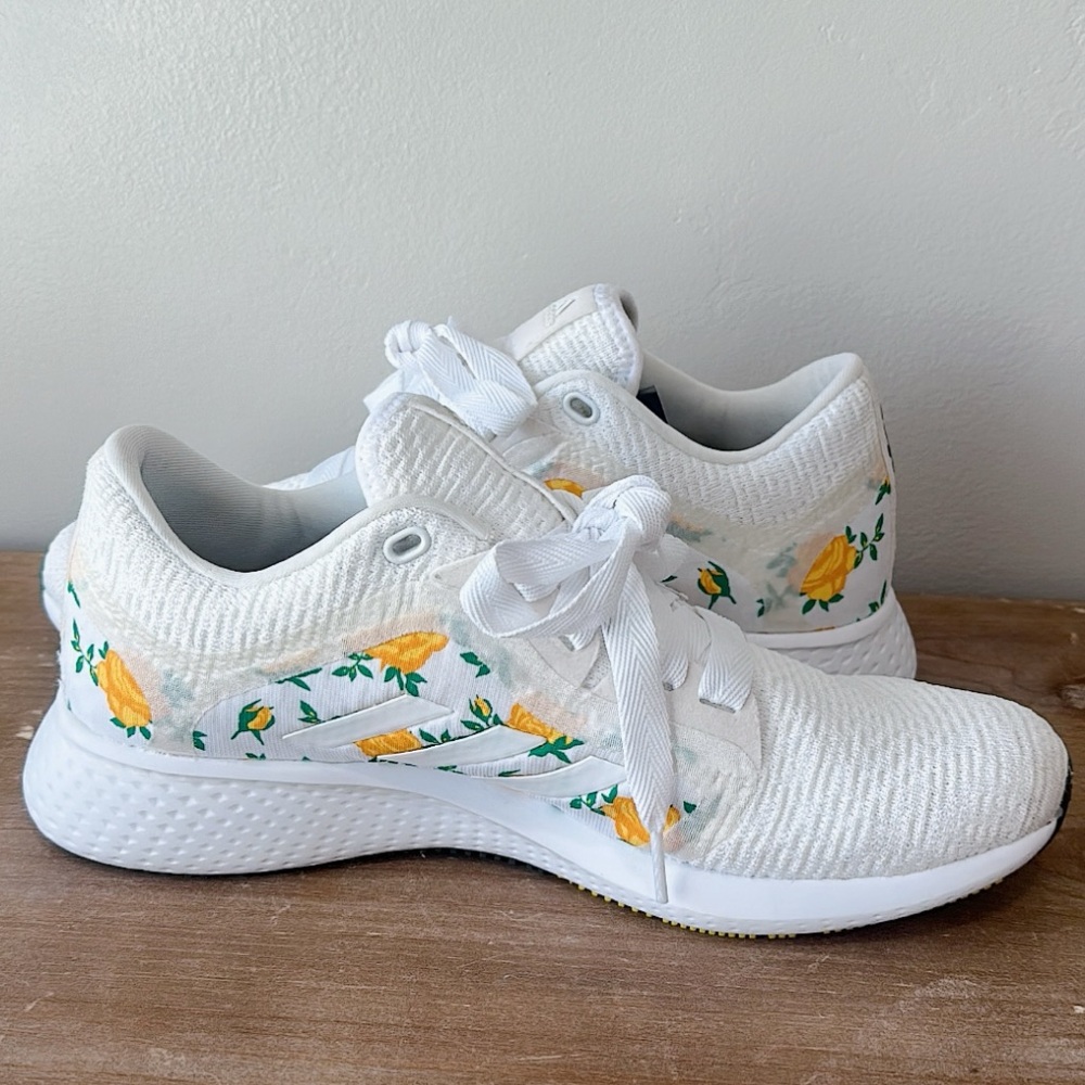ADIDAS  Edge Lux 4 'Floral Print' RUNNING SHOES Size 8 - Picture 6 of 11